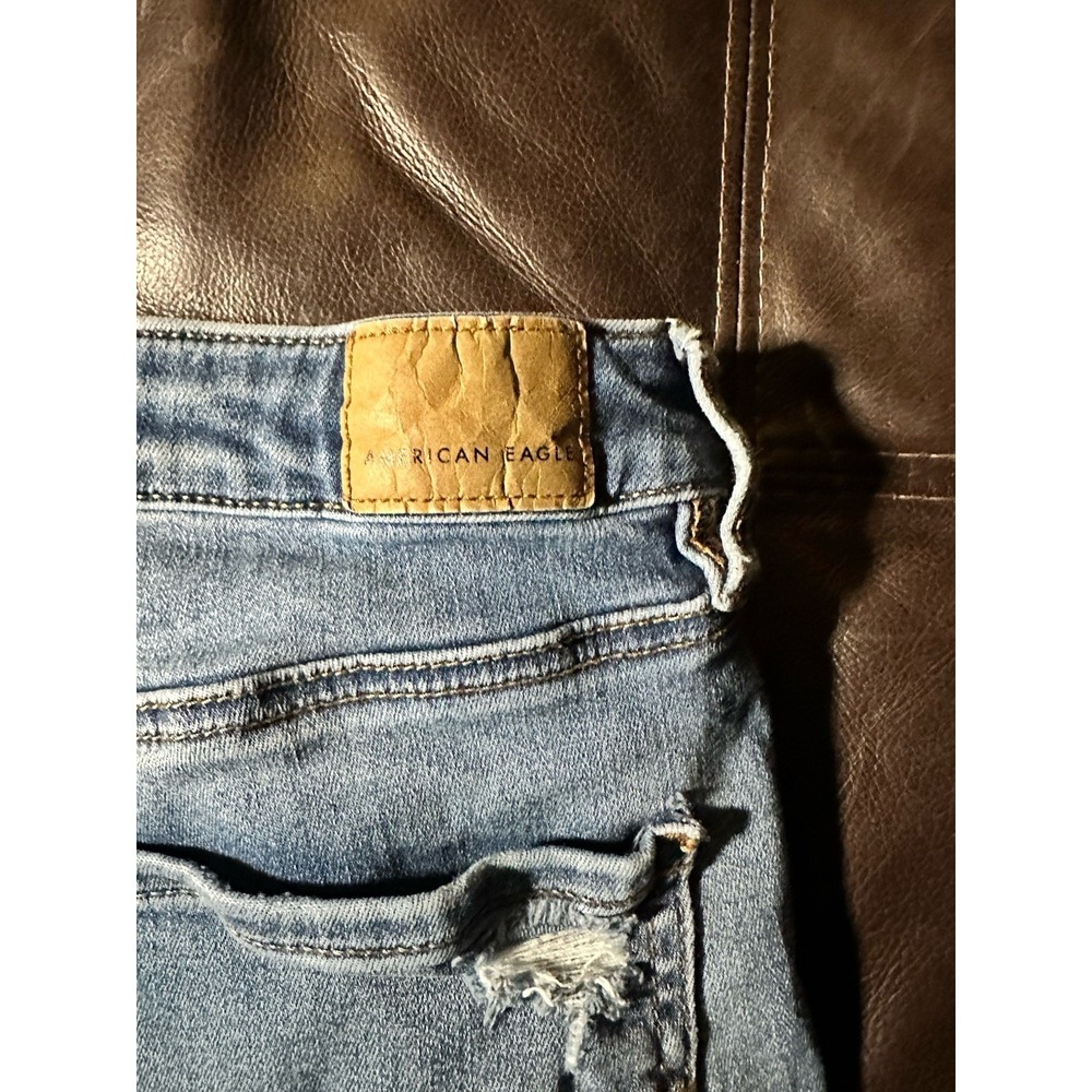 American Eagle Next Level Stretch Women's Distressed Hi Rise Jegging Sz 6 Short - Picture 12 of 12